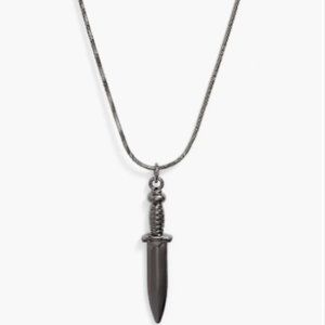Black Dagger Chain Pendant Necklace NORDSTROM